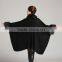 Europe and the United States autumn and winter fashion women knitted shawl cloak coat female fur shawl
