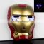 Hot selling Iron Man Cosplay mask Full face mask party mask for adult Cosplay Costume accessory
