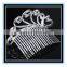 Factory wholesale price low MOQ crystal rhinestone claw clip comb, wedding bridal hair accessory
