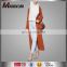 Islamic Womens Apparel Knitting Orange Tunic Pure Color Maxi Thin Coat Abaya For Wholesale