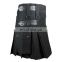 Ladies / Girl Black Fashion Kilt Adjustable with Leather Straps