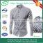 Fashion slim fit stripe men dress shirt for white collar in ShenZhen