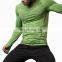 mens seamless gym strech fit long sleeve t-shirt