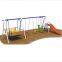 Haileabo HLB-7107E Children Swing Set plus Straight Plastic Slide for Toddler Baby Amusement Equipment
