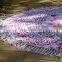 Indian Beautiful 72" Round Tapestry Pink Purple Ombre Mandala Design Beach Towel Wall Hanging