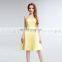 New Arrival Beads Sweetheart Sleeveless Yellow Party Dress Short Ladies Cocktail Dresses