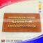 Customized Embossed fake leather label with metal for jeans