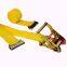 Yellow Color Sling 2 Inches 16 Feet Ratcheting E-Track Logistic Ratchet Set