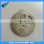 Metal antique silver award medal with custom logo
