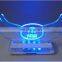 Custom acrylic led table number sign led edge lit sign holder for bar / night club