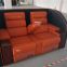 Newly design home theater sofa,genuine leather power recliner love seat for cinema hall