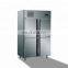High Quality 6 Glass Doors Stainless Steel Commercial Kitchen Freezer/Fridge