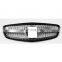 High Quality Black Diamond Star Style ABS Front Middle Grille For Mercedes W205 C180 C200 C220 C250 C300 2014-2018