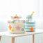 Yarncrafts Pink Pig Colorful Baby Clothing Handmade Rope Storage Basket
