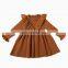 RTS  Christmas Ruffle Winter Dress Sweater Dress Baby Girl Dresses