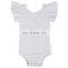 Baby Girl Flutter Sleeve Backless Romper with Bow Jumpsuits Rompers Baby Leotards