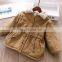 Winter specials quilted drawstring waist fur lining boys and girls jacket coat