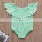 2019 Cotton infant off shoulder Short Sleeve blue Bodysuit + floral Girls tutu shorts set Infant romper 2Pcs/Set