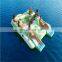 8 seat air pop up Offshore inflatable floating bar with sun cover tent for leisure recreation