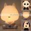 Modern cute baby bedroom lamps cartoon pets night light led bulbs gift bedside decor for kids