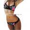 Print Bikini Set Push Up Bikini Biquini Sey Swimsuit Low Waist Bathing Suit Bandage Swimwear Swimming Suit For Women Beach Wear