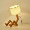 Table Lamp Solid Wood Storage Bedroom Bedside Table Light Folding Nordic Read Lights for Home Decoration Kids Desktop Desk Lamp