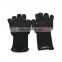 Black Heat Resistant Grill BBQ Cooking Grill Gloves Heat-Resistant Gloves