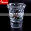 Одноразовая прозрачная пластиковая стаканка из ПЭТ для питья