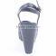Latest ladies slippers shoes and china wholesale high wedge barefoot ankle sandals