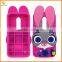 china supplier 3d cartoon silicone cellular case for motorola g3