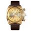 new SKMEI 9190 genuine leather strap 3atm water resistant quartz watch for men
