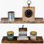 Hot selling handmade rustic wood floating wall shelves wall mounted