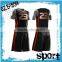 OEM service basketball jersey uniform design color red/blue/black
