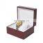 Luxury custom logo wooden watch box rectangle gift jewelry watch box