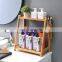 Bamboo Spice Rack Organizer for Countertop 3-Tier bamboo Spice Organizer Standing Rack Shelf Storage Holder with 4 Square Spice