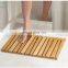 100% Angled Bamboo Non-Slip Rectangular Spa Bath Mat for Bathroom Showers, Bathtubs, Floors