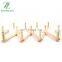 Bamboo Wood Wall Mount Foldable Coat Hook Adjustable Hotel Style Folding Towel Rack