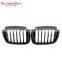 Glossy black single slat line front grill for BMW X3 X4 G01 G02 high quality double  bumper grill for BMW 2018-IN