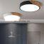 Nordic Macaron Ceiling Lamp LED Simple Modern Ultra-Thin Round Solid Wood Bedroom Ceiling Light