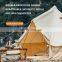 Waterproof Canopy Emperor Lotus Outdoor Glamping Luxury Cotton Canvas Bell Tent  Family Camping Bell Tent Indian Tent