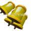 Processing and production of wear-resistant self-lubricating plastic nylon idlers for polymer polyurethane mine conveyors