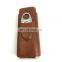 Travel leather cigar case with cutter leather cigar case stainless steel bottom and lid