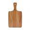 Custom Acacia Wood Cutlery Serving Board with Handle Wooden Kitchen Cutting Chopping Blocks Cheese Food Board