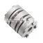 DLZT series Aluminum alloy eight screws high rigidity double disc coupling  with locking assembly