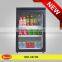 60x60cm Transparent glass door display cooler showcase fridge with LED light
