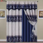 Shading Rate 41%-85% Elegant Window Panels for Bedroom and Living Room New luxury window curtains