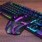 Hot sell TF200 gaming keyboard mouse combos wired keyboard and mouse set desktop laptop computer universal rechargeable