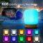 RGB Colorful Small Night Light Household Bedroom Bedside Lamp Charging Night Light