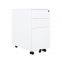 Movable Steel Office Furniture 3 Drawer Metal Storage Mobile Pedestal Filing Cabinets