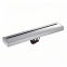 Modern Design All-Copper Strip High Displacement Floor Drain Insect-Proof and Deodorizing Bathroom Tile Insert Rectangle Shape